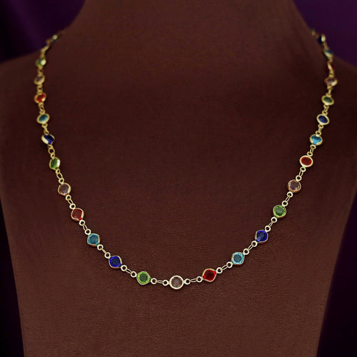 Multicolour Long Neckpiece